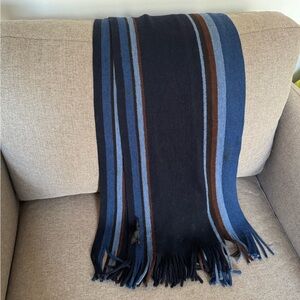 Striped Fringe Scarf-Banana Republic